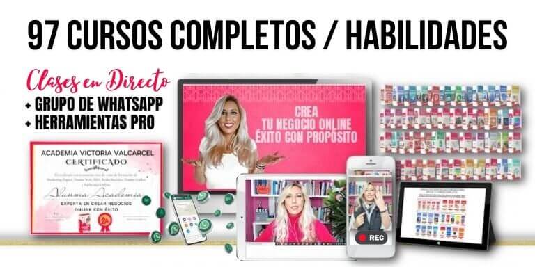 Mockup pag de inicio academia victoria valcarcel, aprender habillidades tecnologicas