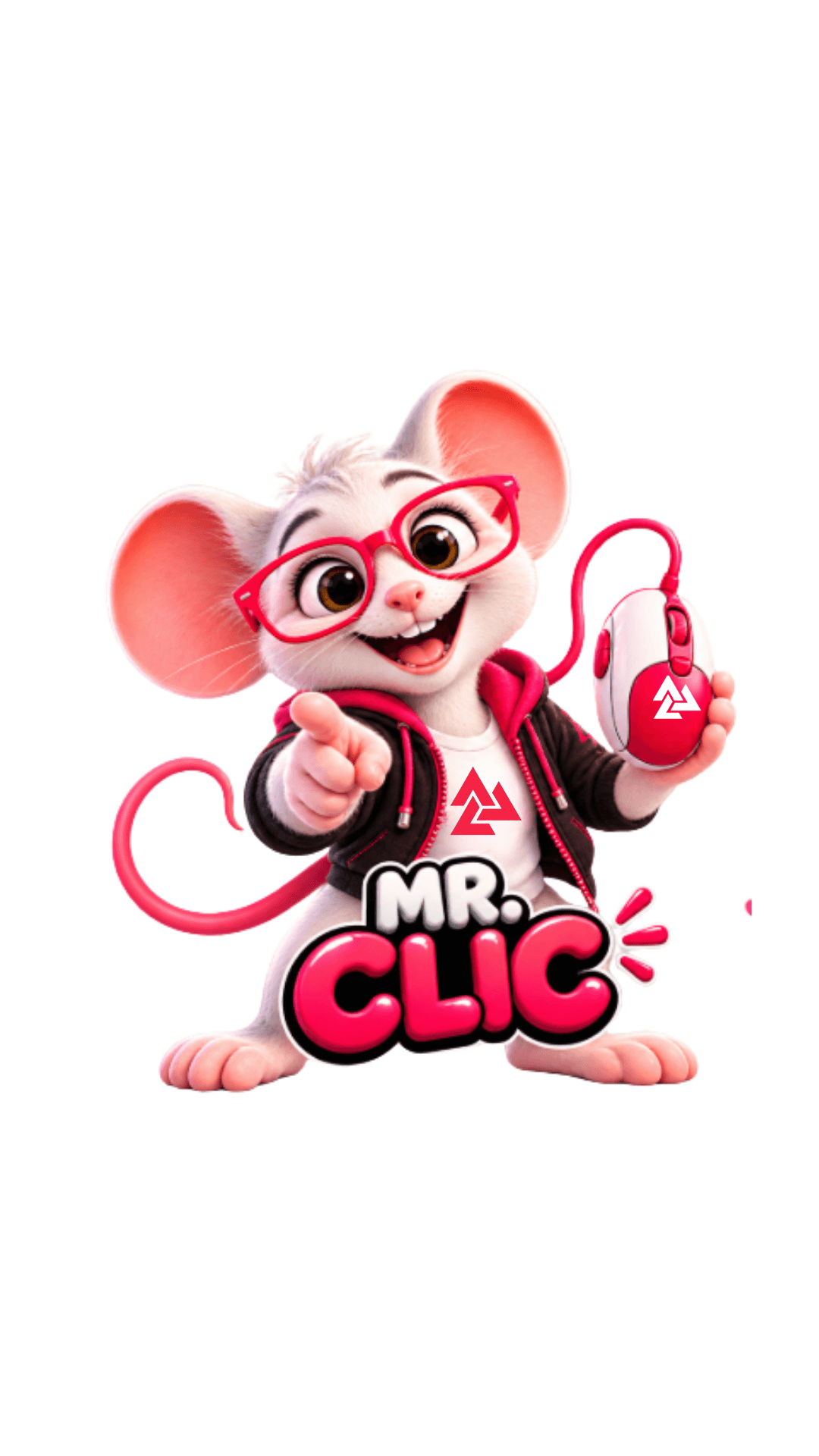 MR. CLIC, mascota de Academia Victoria Valcárcel